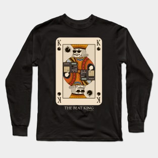 Beatmaker King Card for Music Producer and Dj Long Sleeve T-Shirt